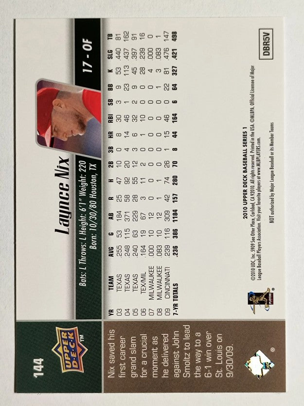 2010 Upper Deck #144 Laynce Nix