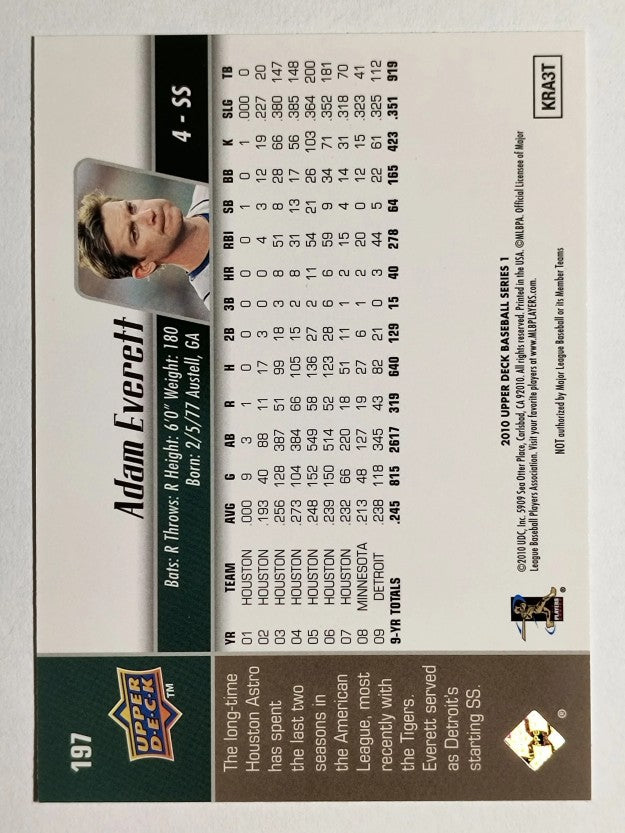 2010 Upper Deck #197 Adam Everett