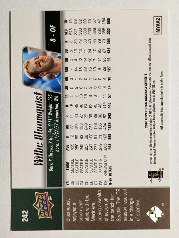 2010 Upper Deck #242 Willie Bloomquist