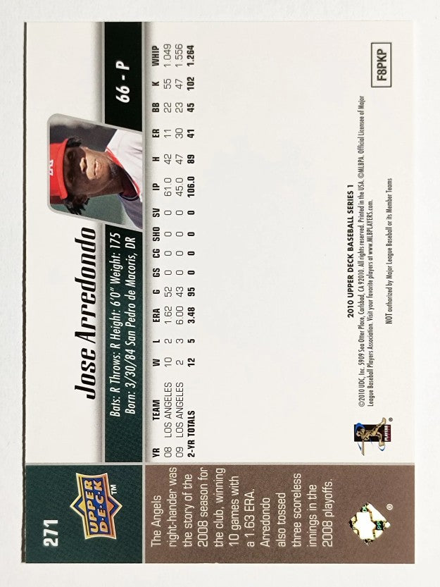 2010 Upper Deck #271 Jose Arredondo