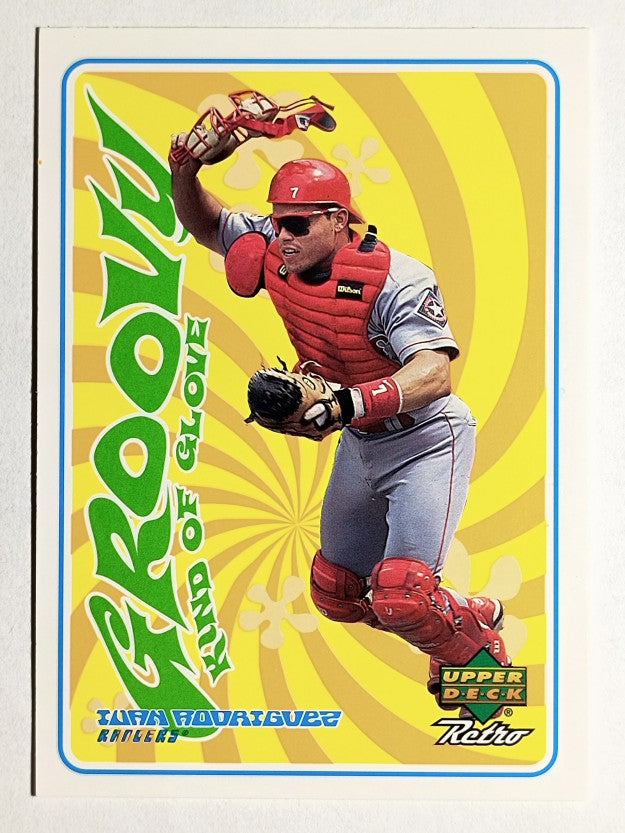 1998 Upper Deck Retro Groovy Kind of Glove #G11 Ivan Rodriguez