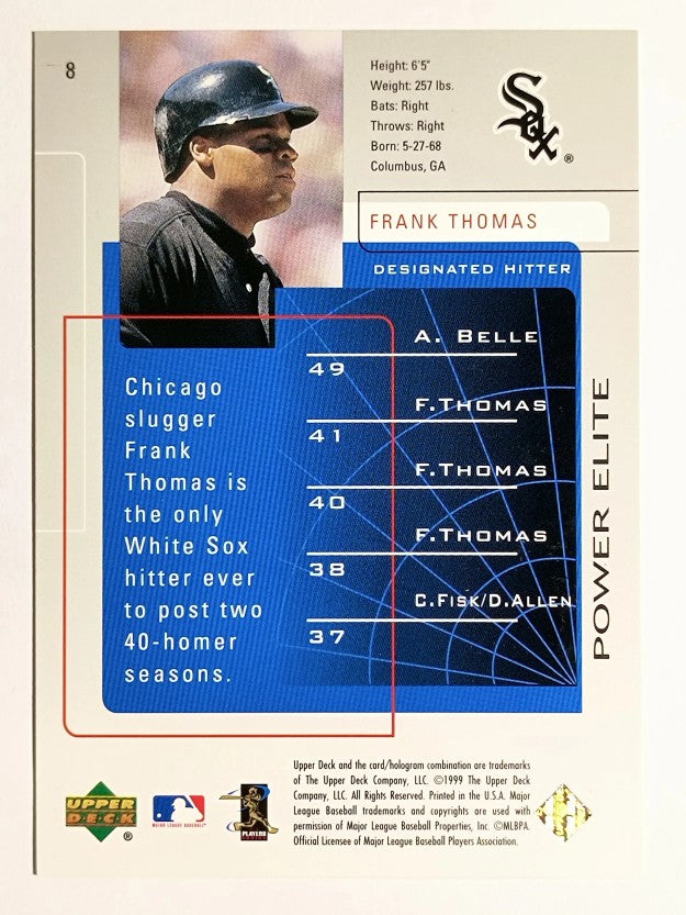 1999 Upper Deck Challengers for 70 #8 Frank Thomas