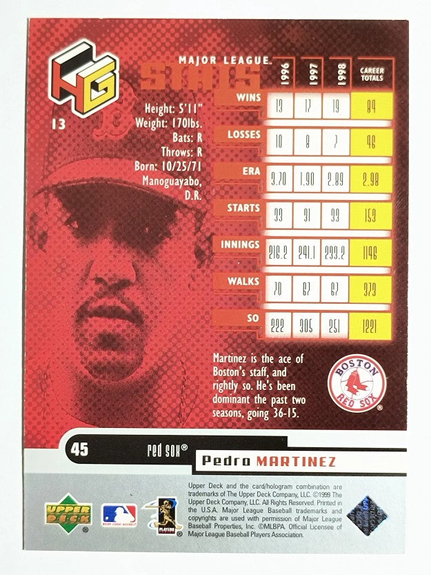 1999 Upper Deck HoloGrFX #13 Pedro Martinez