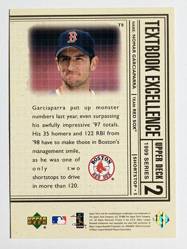 1999 Upper Deck Textbook Excellence #T8 Nomar Garciaparra (NM)