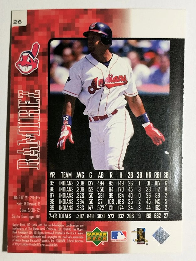 2000 UD Ionix #26 Manny Ramirez