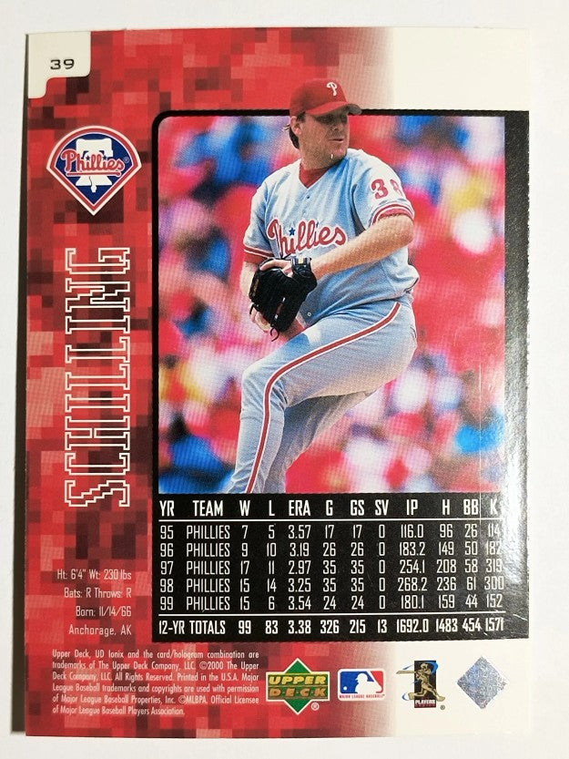 2000 UD Ionix #39 Curt Schilling