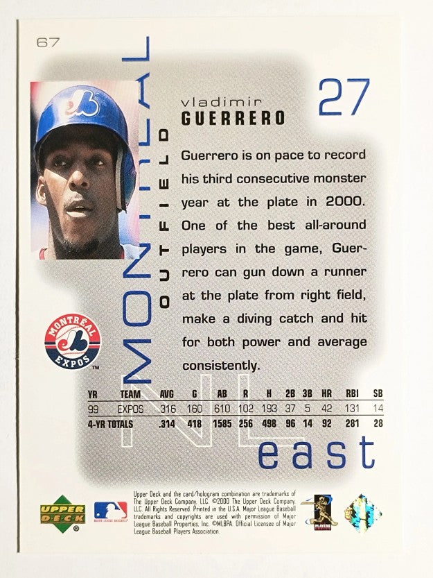 2000 Upper Deck Pros and Prospects #67 Vladimir Guerrero
