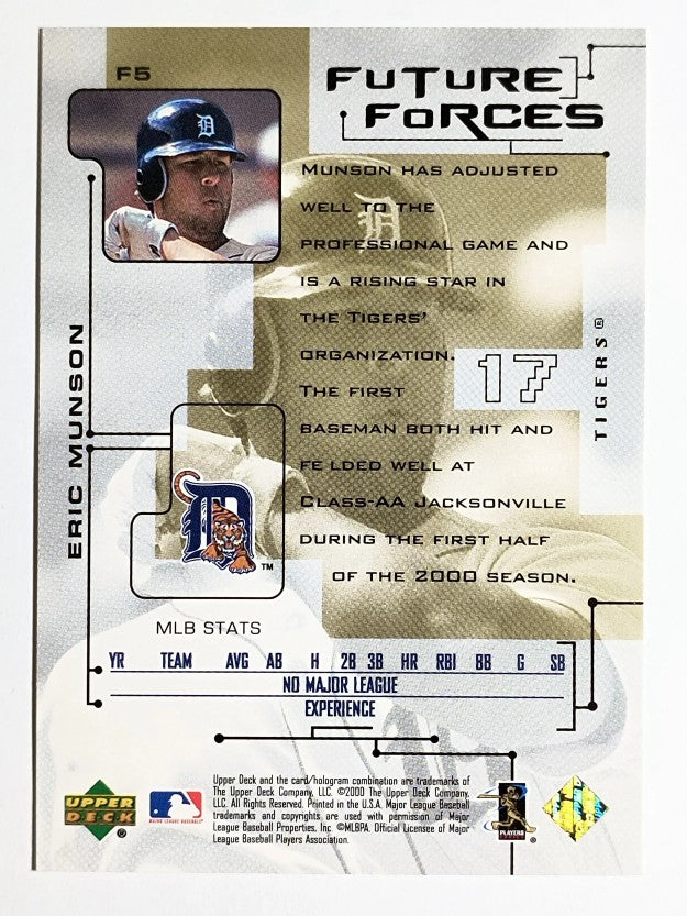2000 Upper Deck Pros and Prospects Future Forces #F5 Eric Munson