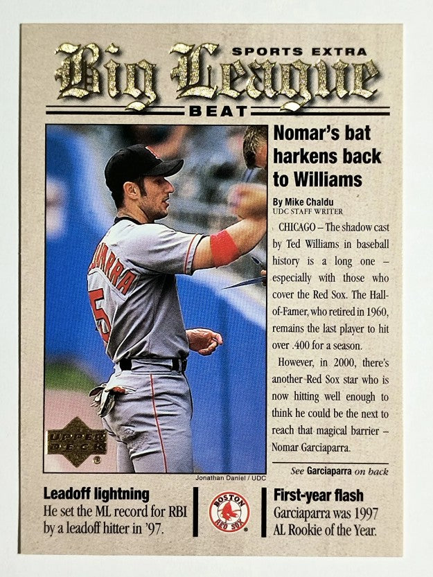 2001 Upper Deck Big League Beat #BB2 Nomar Garciaparra