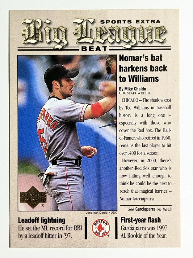 2001 Upper Deck Big League Beat #BB2 Nomar Garciaparra