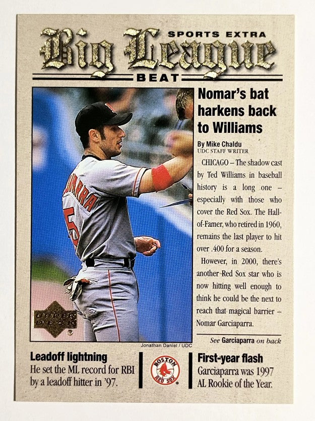 2001 Upper Deck Big League Beat #BB2 Nomar Garciaparra