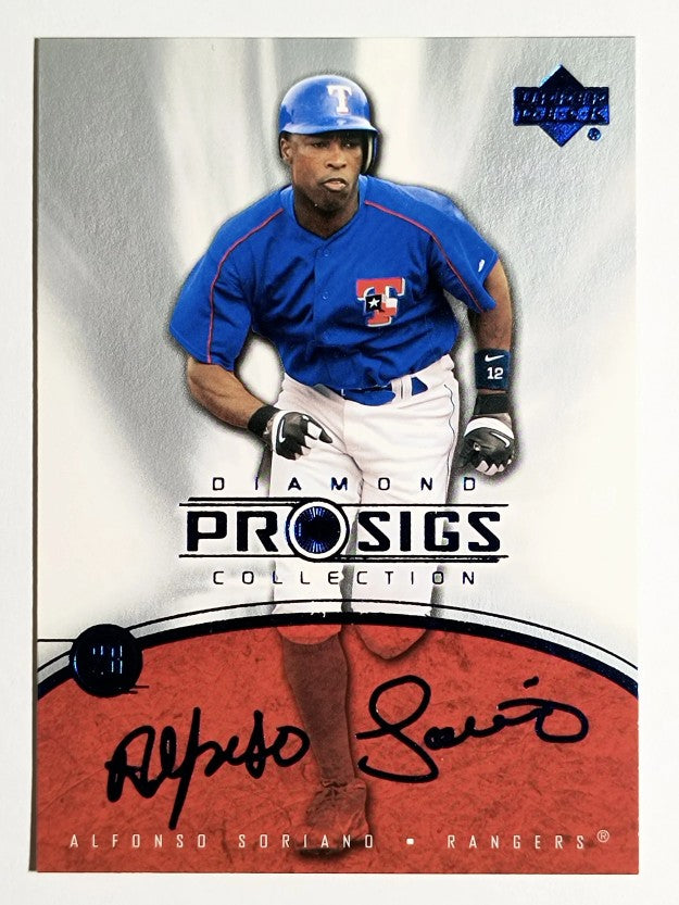 2004 UD Diamond Pro Sigs #1 Alfonso Soriano