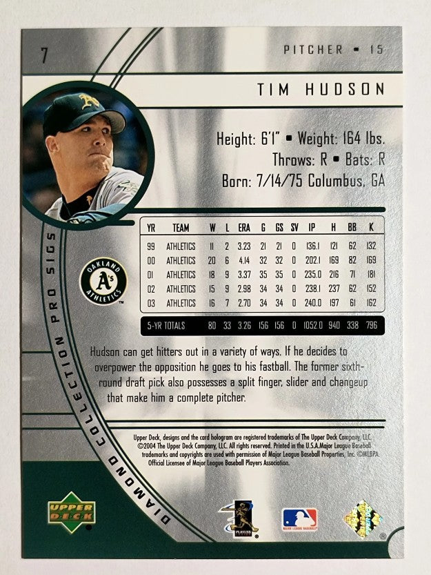 2004 UD Diamond Pro Sigs #7 Tim Hudson