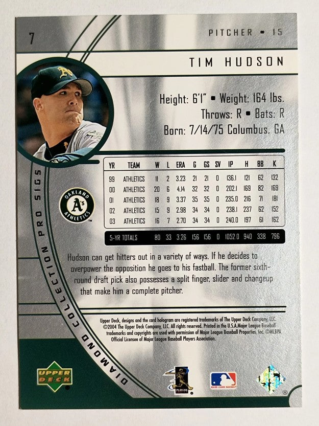 2004 UD Diamond Pro Sigs #7 Tim Hudson
