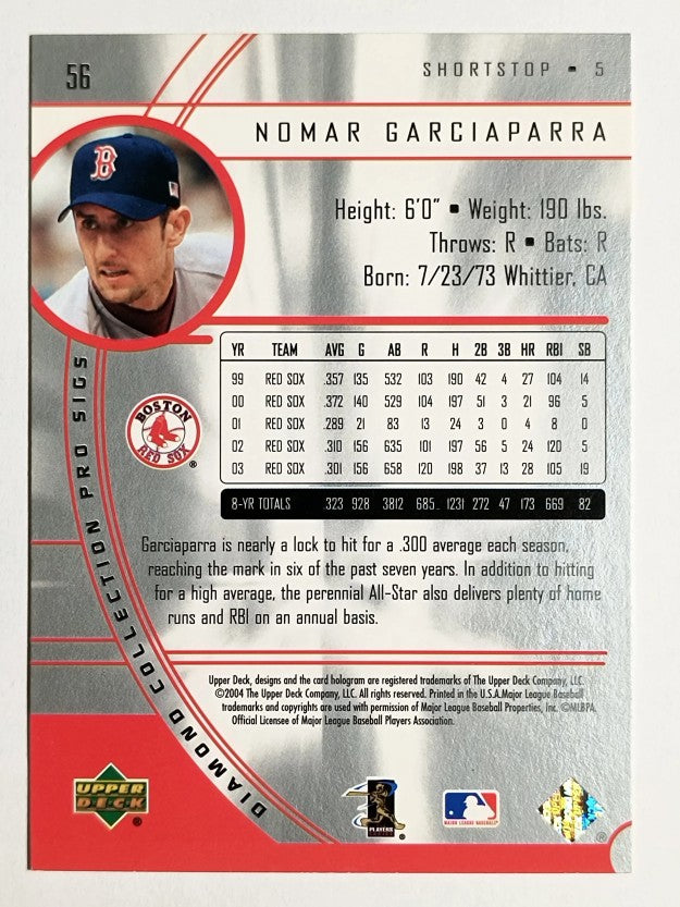 2004 UD Diamond Pro Sigs #56 Nomar Garciaparra
