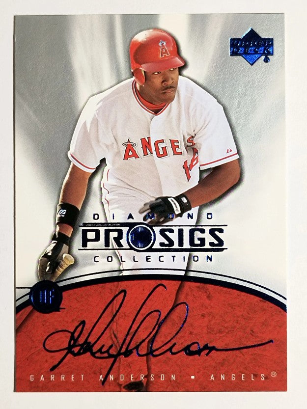2004 UD Diamond Pro Sigs #75 Garret Anderson