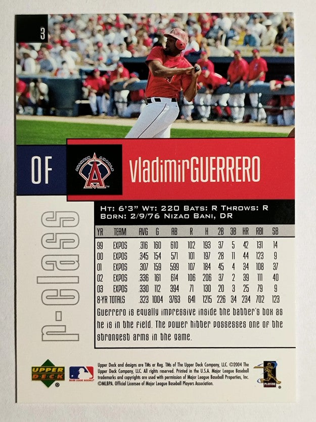 2004 Upper Deck r-class #3 Vladimir Guerrero