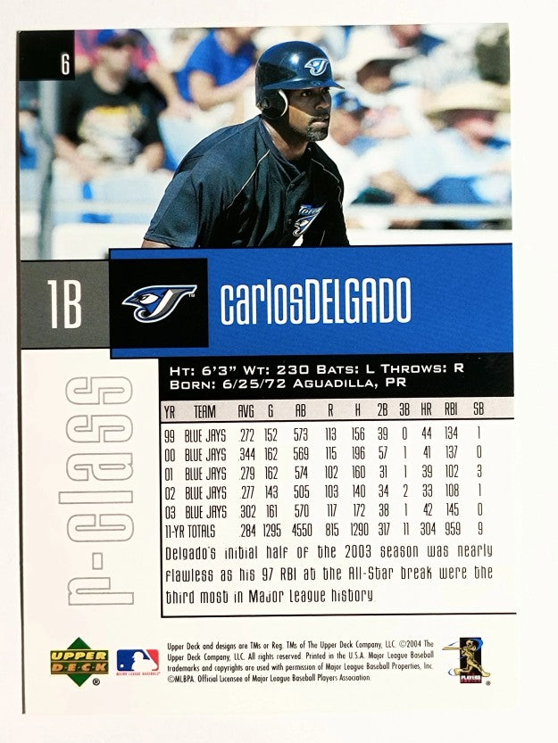 2004 Upper Deck r-class #6 Carlos Delgado