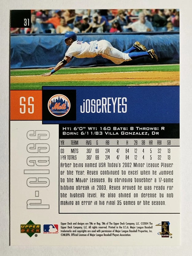 2004 Upper Deck r-class #31 Jose Reyes