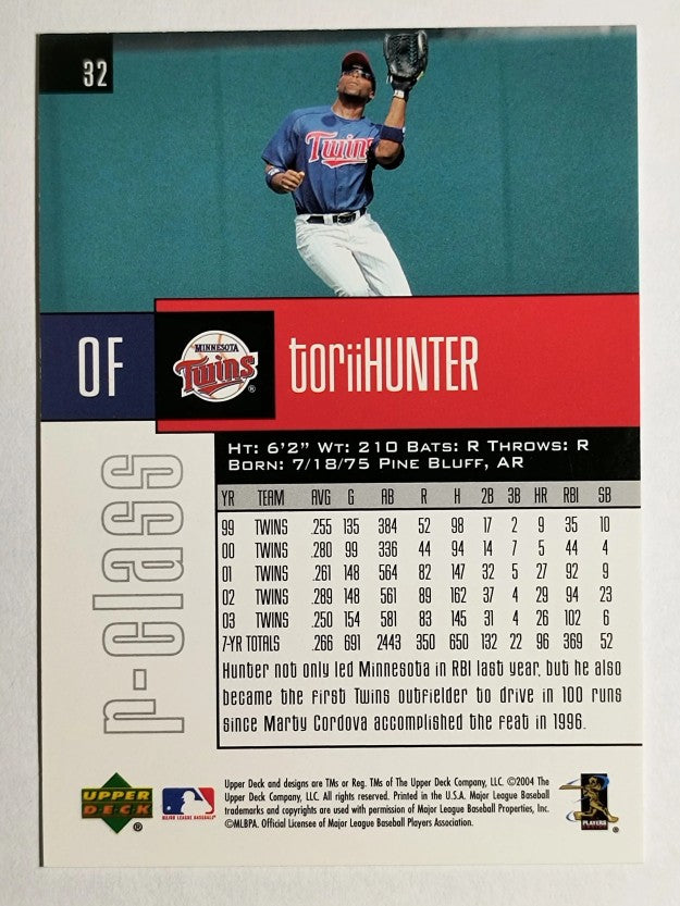 2004 Upper Deck r-class #32 Torii Hunter