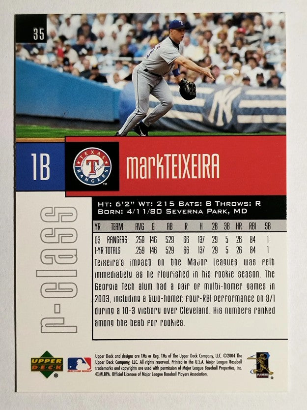 2004 Upper Deck r-class #35 Mark Teixeira