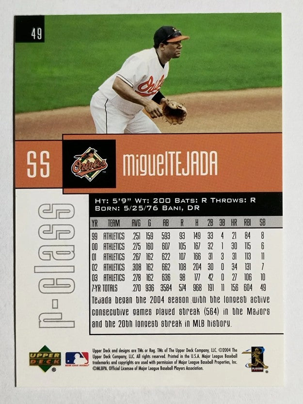 2004 Upper Deck r-class #49 Miguel Tejada