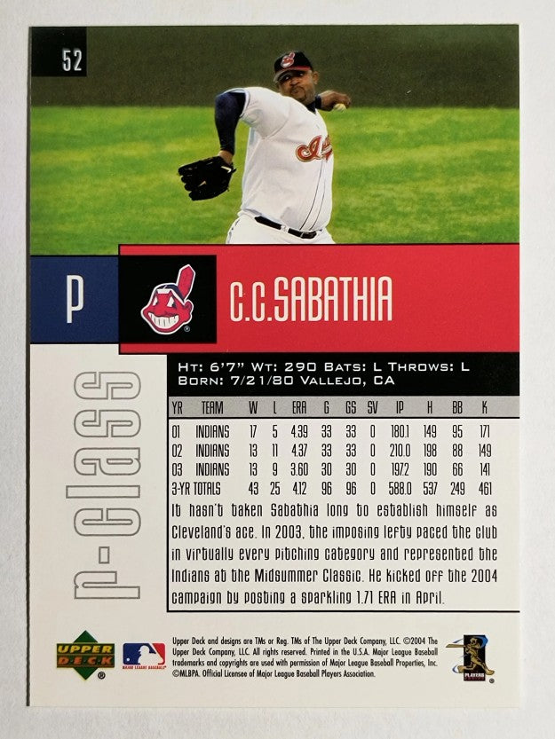 2004 Upper Deck r-class #52 C.C. Sabathia