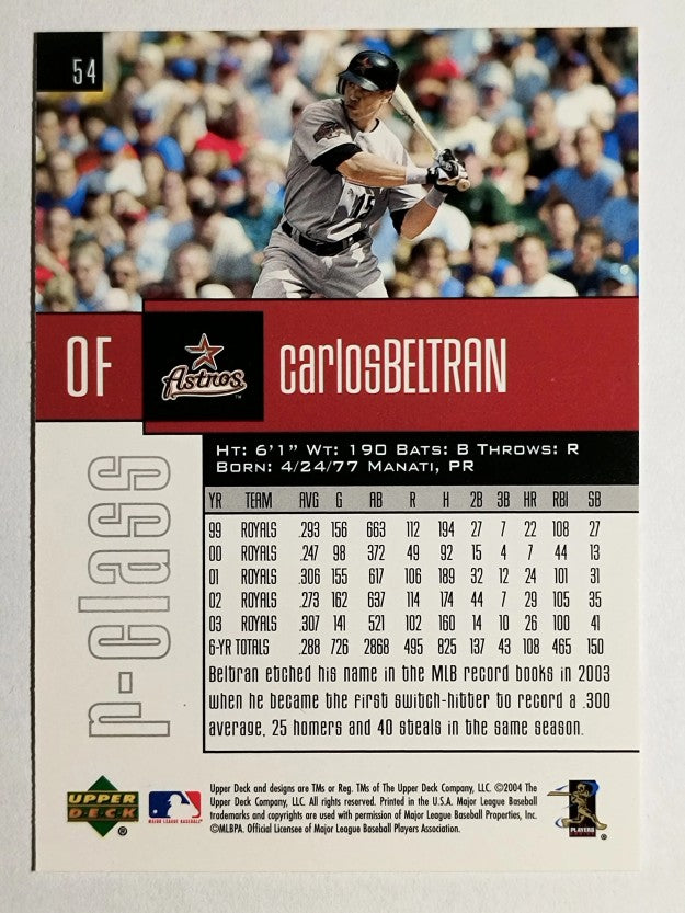 2004 Upper Deck r-class #54 Carlos Beltran