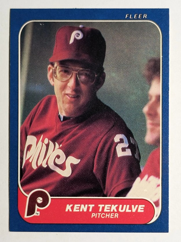 1986 Fleer #455 Kent Tekulve