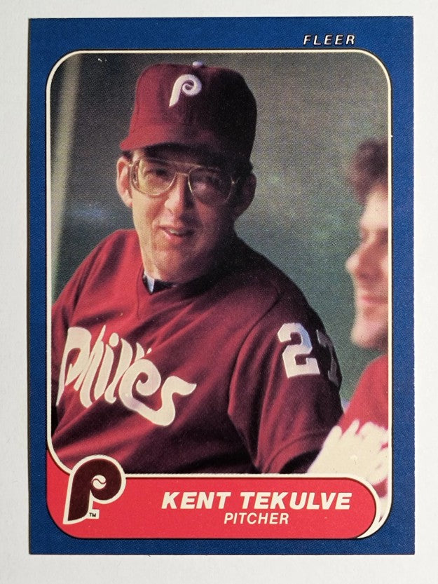 1986 Fleer #455 Kent Tekulve