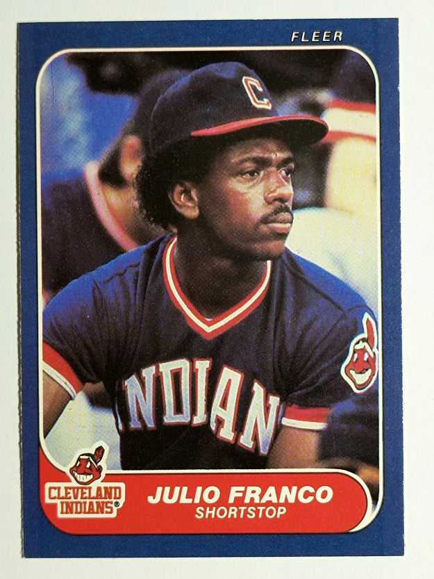 1986 Fleer #586 Julio Franco