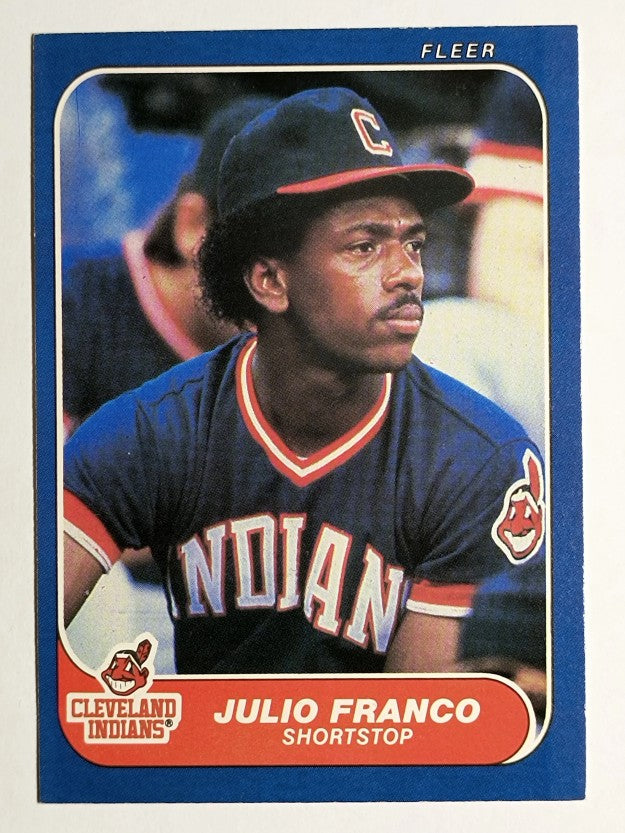 1986 Fleer #586 Julio Franco