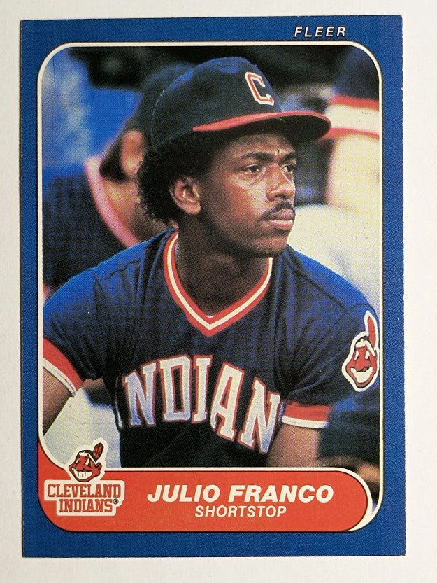 1986 Fleer #586 Julio Franco