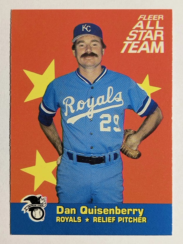 1986 Fleer All-Stars #9 Dan Quisenberry