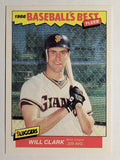 1986 Fleer Sluggers/Pitchers #6 Will Clark