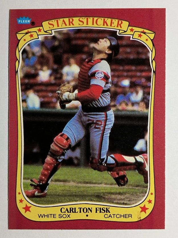 1986 Fleer Star Stickers #38 Carlton Fisk