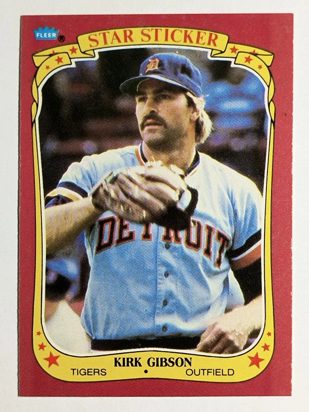 1986 Fleer Star Stickers #45 Kirk Gibson