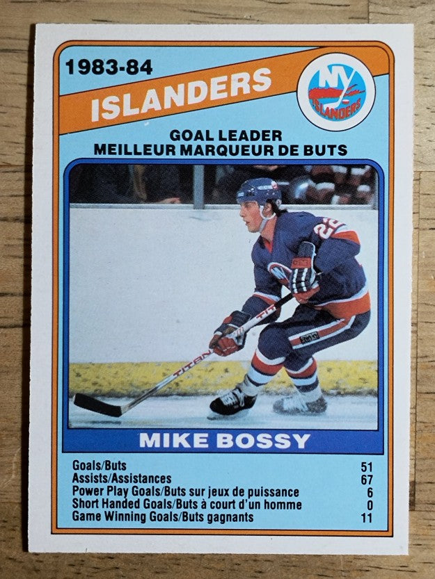 1984-85 O-Pee-Chee #362 Mike Bossy TL