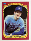 1986 Fleer Star Stickers #58 Orel Hershiser