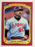 1986 Fleer Star Stickers #65 Reggie Jackson