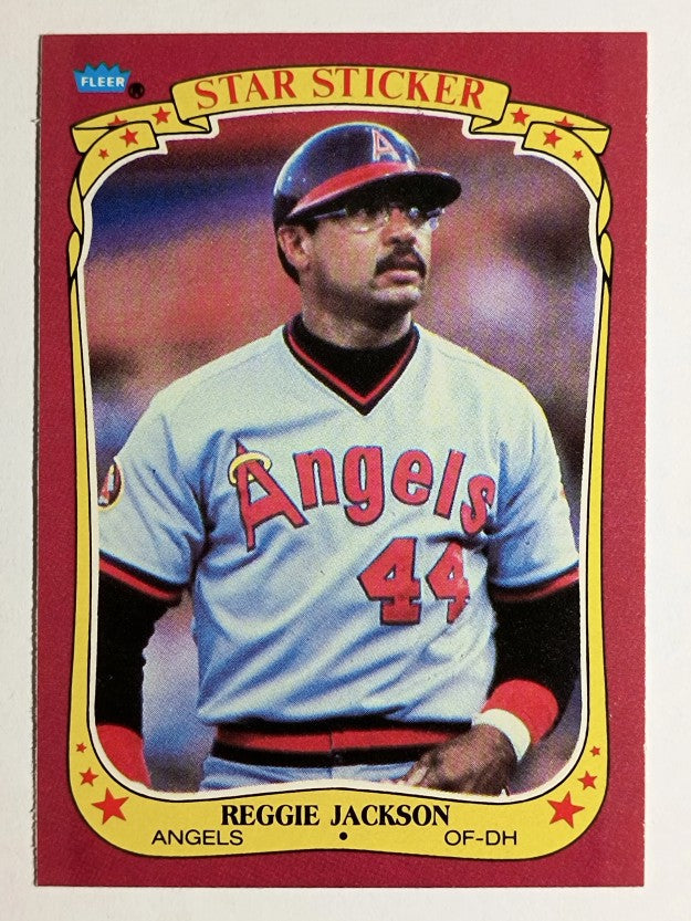 1986 Fleer Star Stickers #65 Reggie Jackson