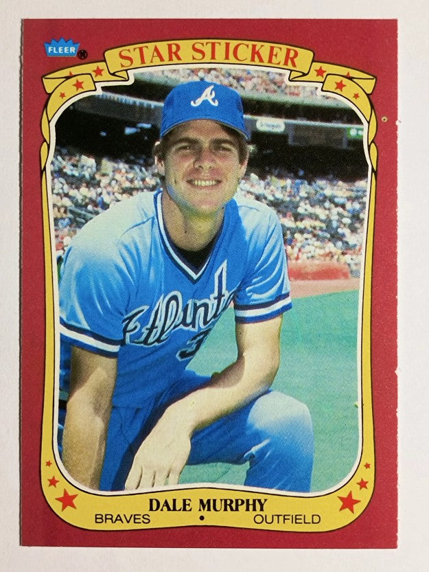 1986 Fleer Star Stickers #80 Dale Murphy