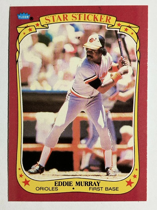 1986 Fleer Star Stickers #81 Eddie Murray