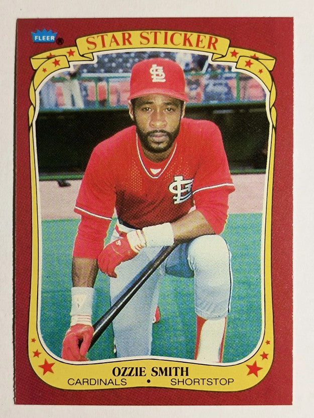 1986 Fleer Star Stickers #113 Ozzie Smith