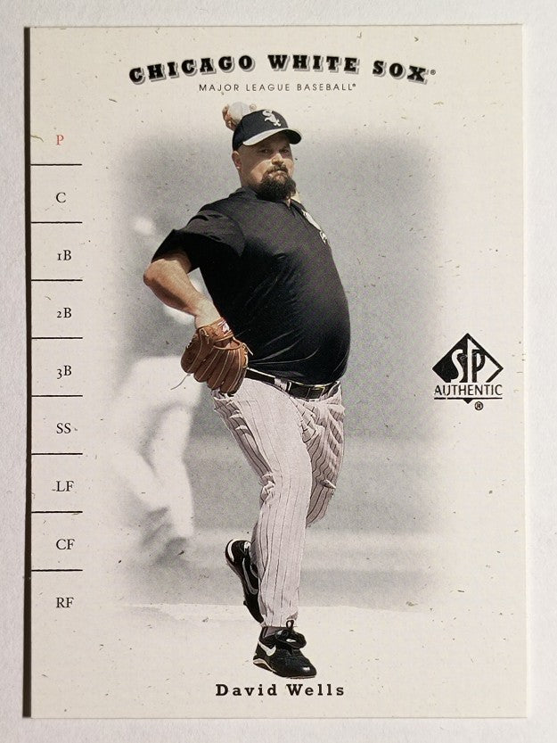 2001 SP Authentic #34 David Wells
