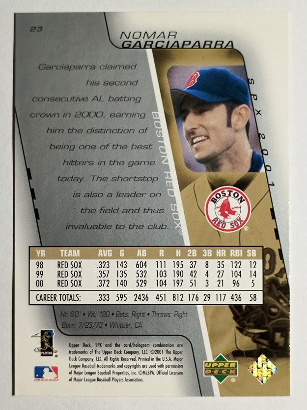 2001 SPx #23 Nomar Garciaparra