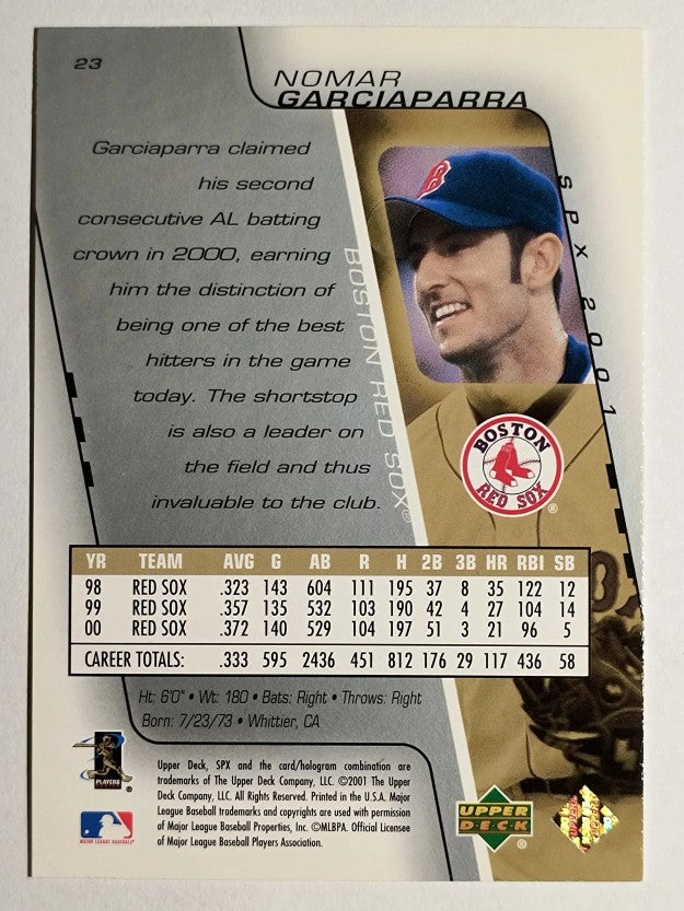 2001 SPx #23 Nomar Garciaparra