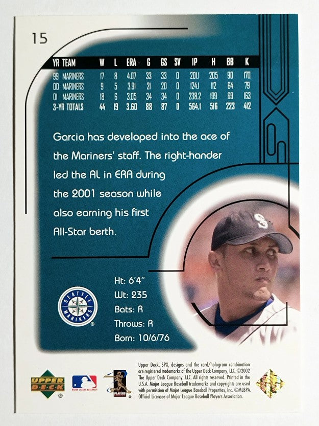2002 SPx #15 Freddy Garcia