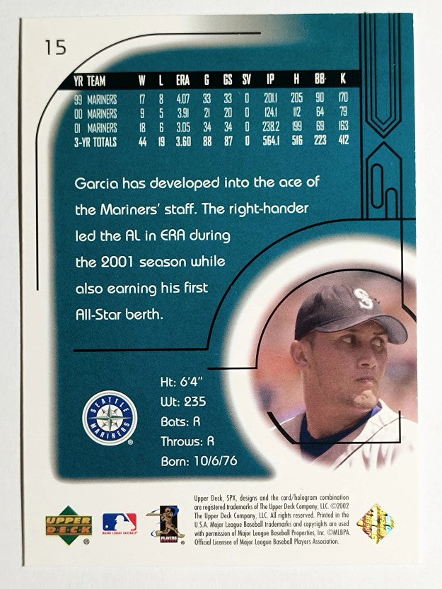2002 SPx #15 Freddy Garcia