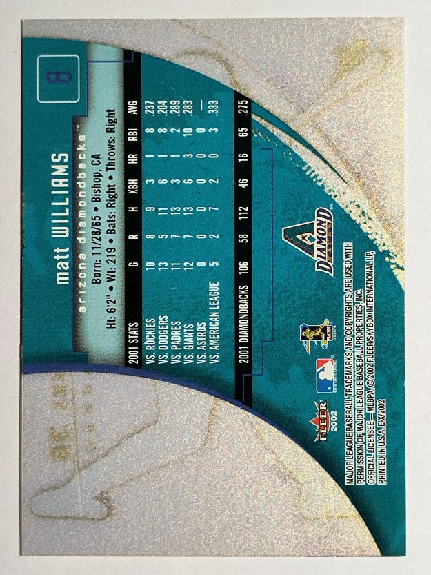 2002 E-X #8 Matt Williams